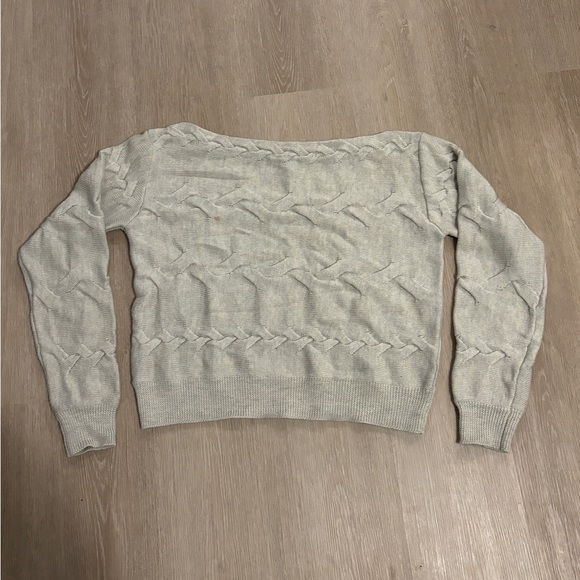 Babaton cream wool off shoulder sweater - Picture 1 of 3